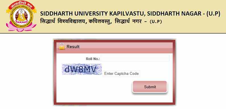 Siddharth University 1st Year Result