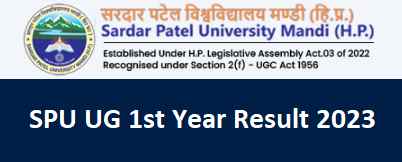 SPU 1st Year Result 2023