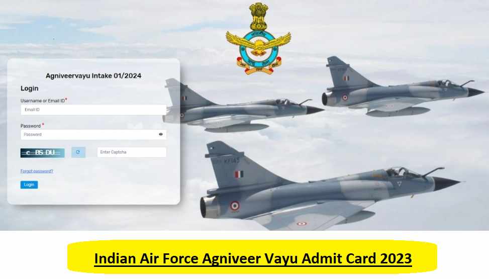 Indian Air Force Agniveer Vayu Admit Card 2023